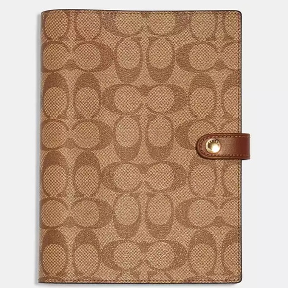 Coach | Office | Coach Notebook In Signature Canvas | Poshmark